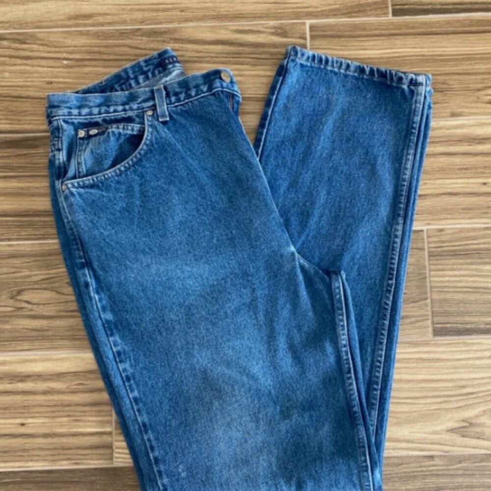 Vintage Men’s 955 Basics Blue Denim Jeans 38 X 36 Straight Leg